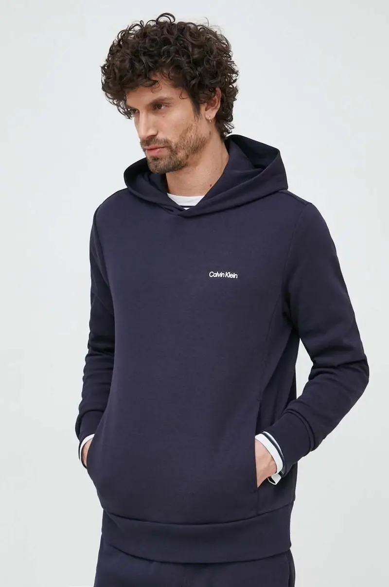 felpa uomo con cappuccio Blu navy