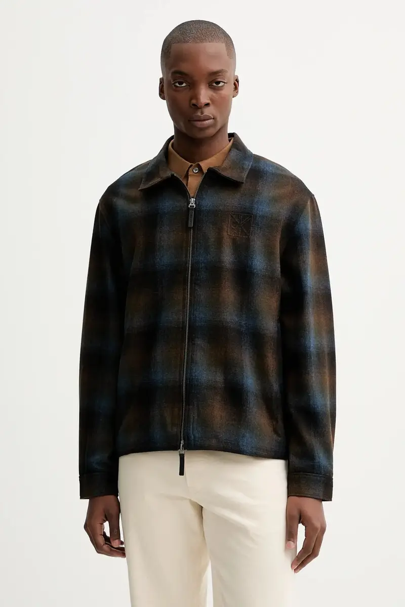 giacca con lana colore marrone LV04LD425G miniatura 3