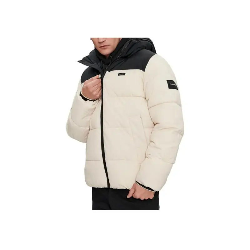 Giacca da Uomo Calvin Klein con Cappuccio e Maniche Lunghe Color Block Beige K10K112227-ACE L miniatura 5
