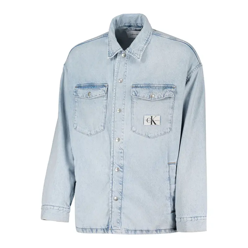 GIACCA OVERSHIRT IN DENIM Azzurro