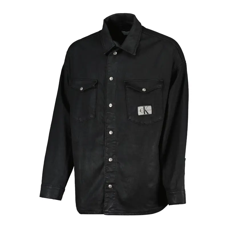 GIACCA OVERSHIRT IN DENIM CERATA