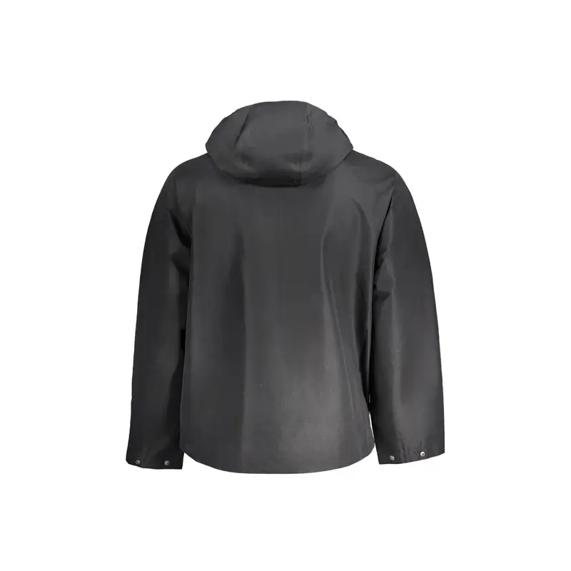 Giacca Sportiva Uomo Nera con Cappuccio e Zip Nero miniatura 2