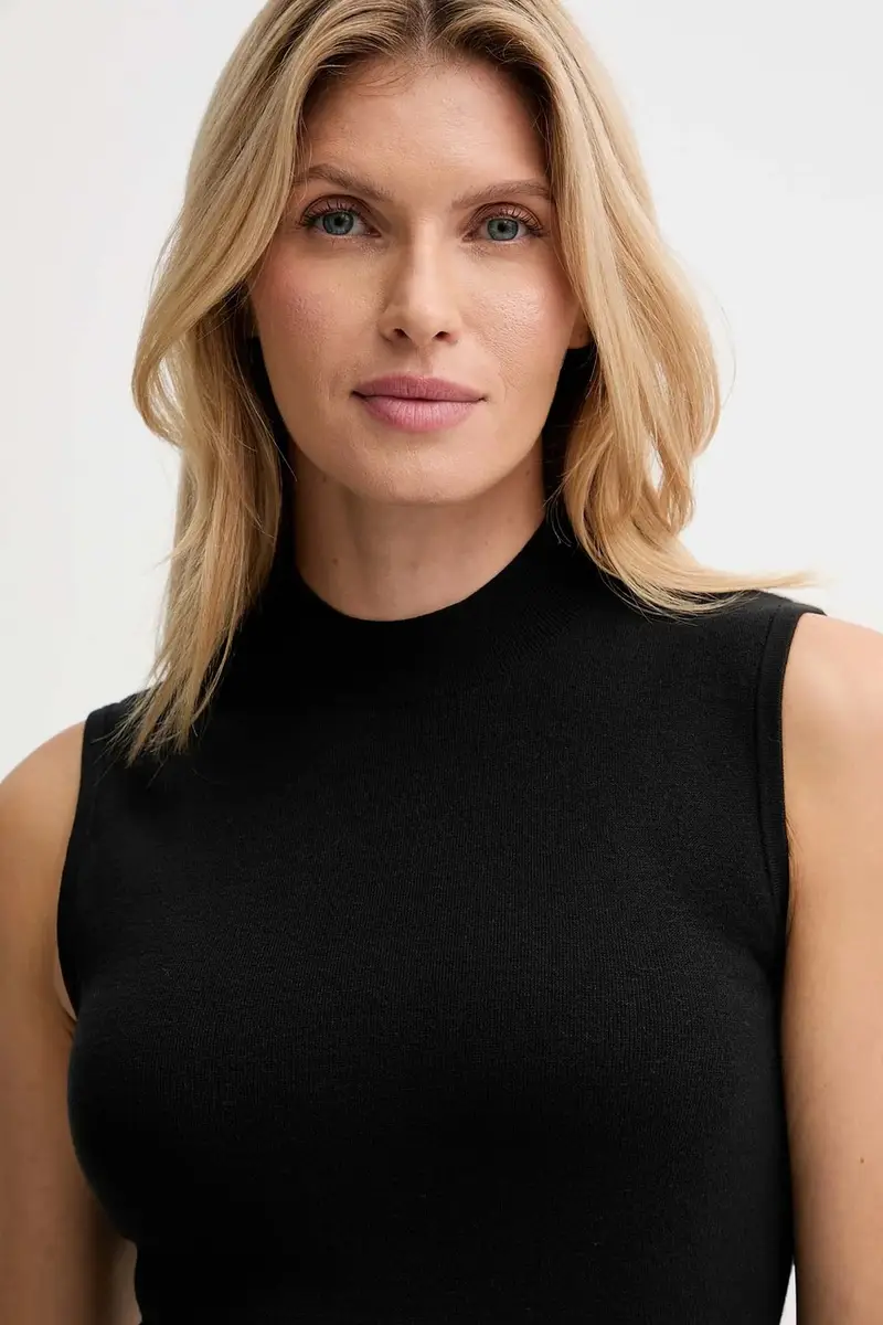 Calvin Klein Gilet Donna Nero 3649359 miniatura 4