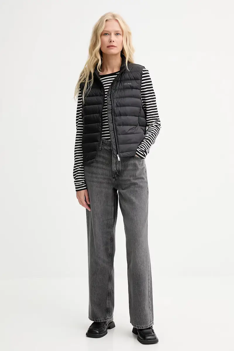 gilet in piuma colore nero LV044C529G miniatura 2