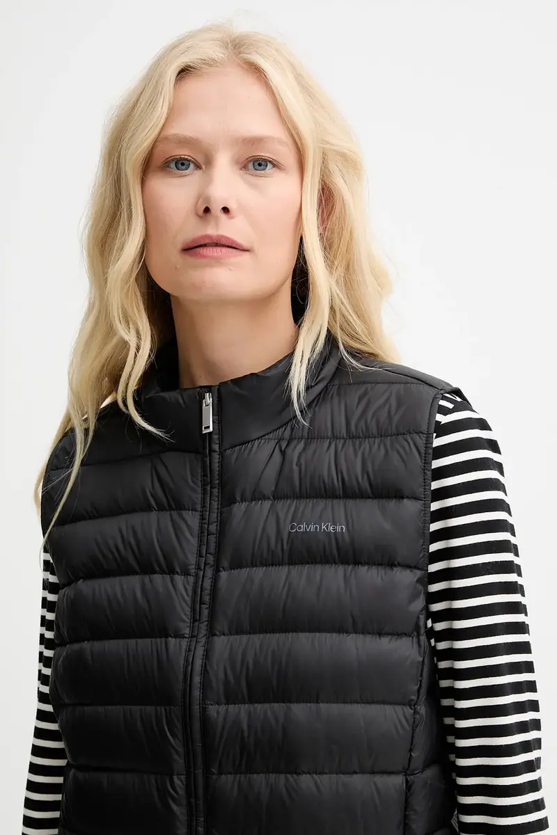 gilet in piuma colore nero LV044C529G miniatura 4