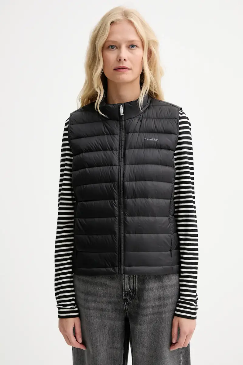 gilet in piuma colore nero LV044C529G