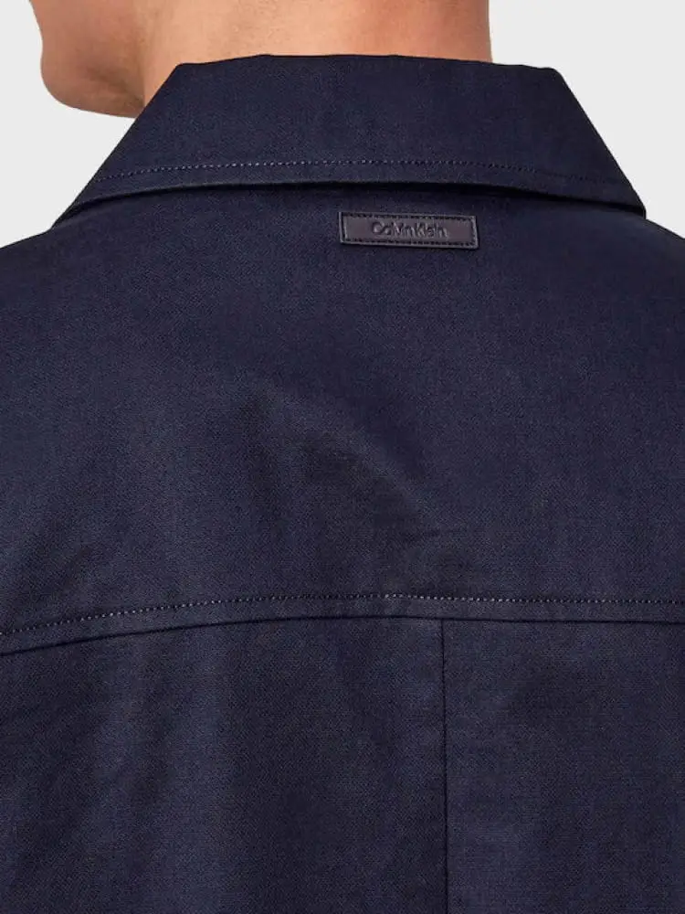 giubbotto blu navy mini logo miniatura 2