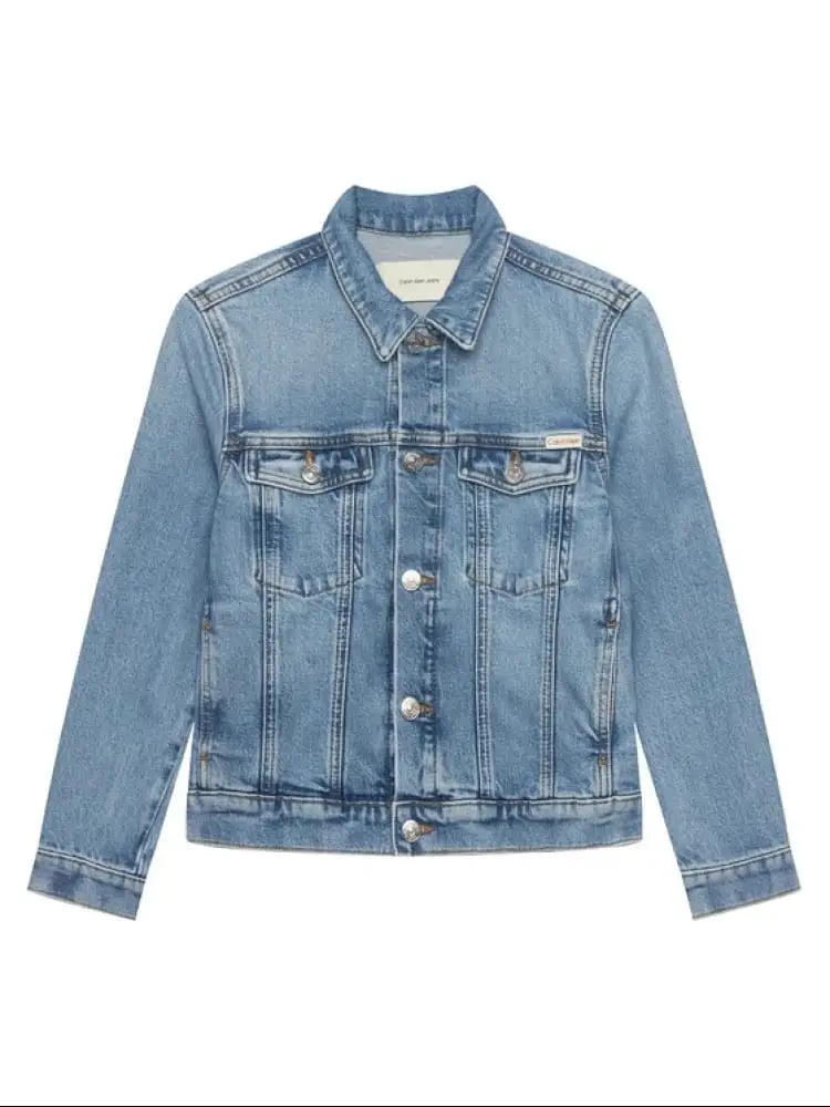 giubbotto kids/junior in denim blu chiaro