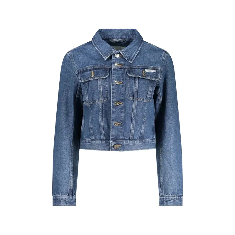 Giubbotto Maniche Lunghe Donna Blu Logo