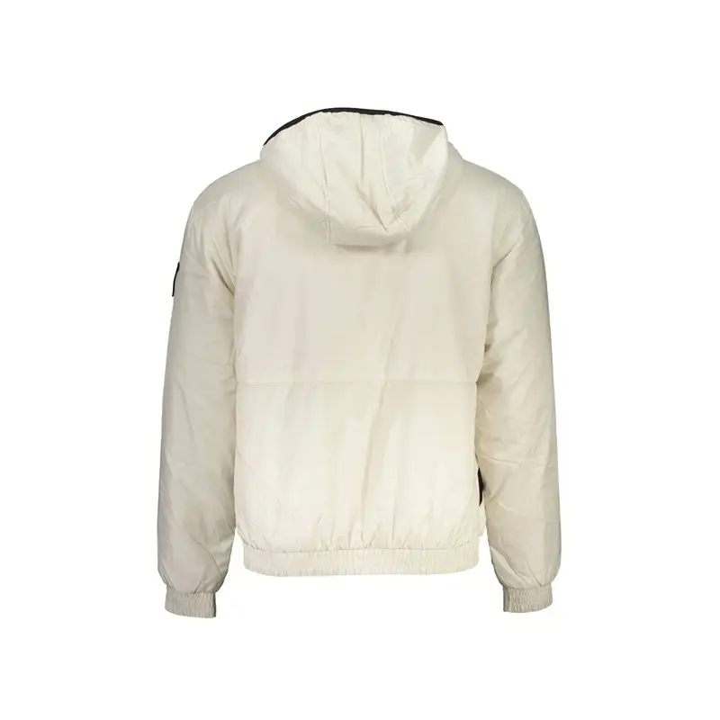 Giubbotto Maniche Lunghe Uomo Beige Zip Logo miniatura 3