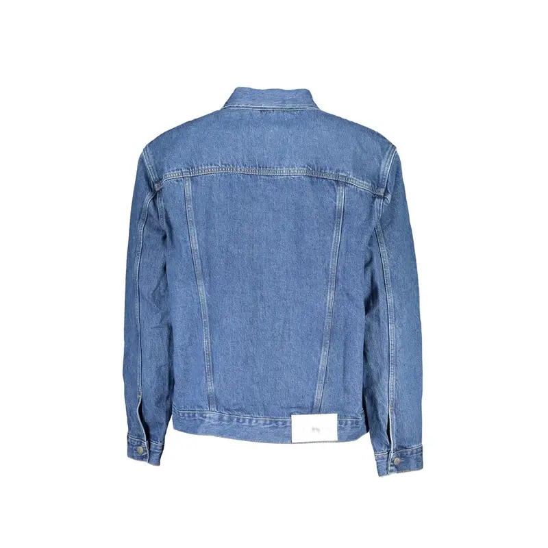 Giubbotto Maniche Lunghe Uomo Blu Applicazione Logo miniatura 2