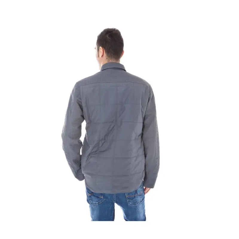 Giubbotto Maniche Lunghe Uomo Grigio Zip miniatura 3