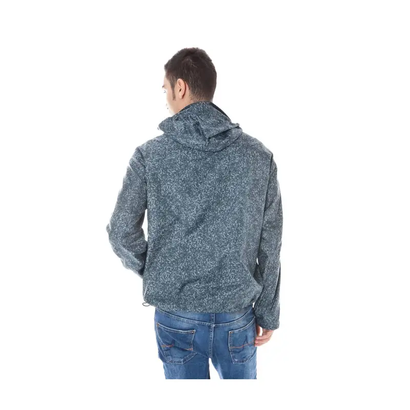 Giubbotto Maniche Lunghe Uomo Grigio Zip miniatura 3