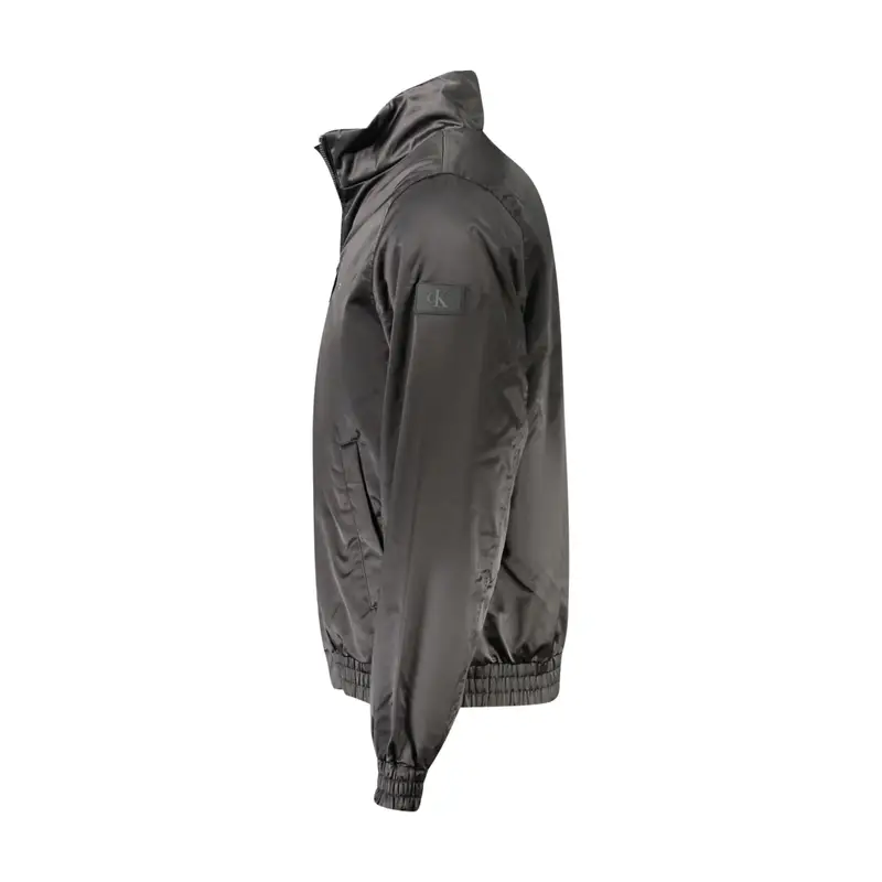 Giubbotto Maniche Lunghe Uomo Nero Stampa miniatura 3