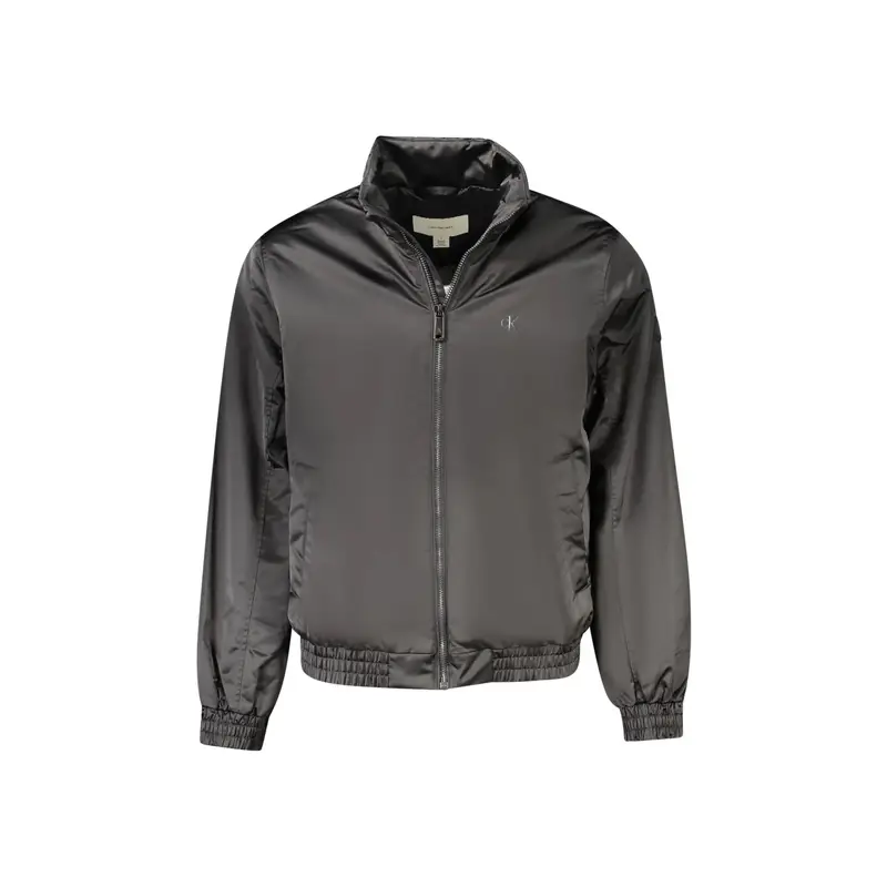 Giubbotto Maniche Lunghe Uomo Nero Stampa