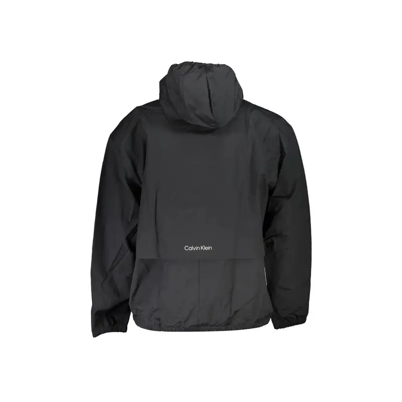 Giubbotto Maniche Lunghe Uomo Nero Zip miniatura 2