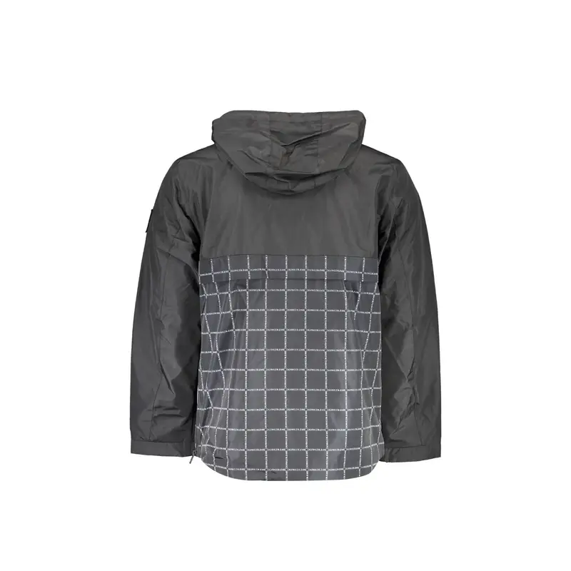 Giubbotto Maniche Lunghe Uomo Nero Zip miniatura 2