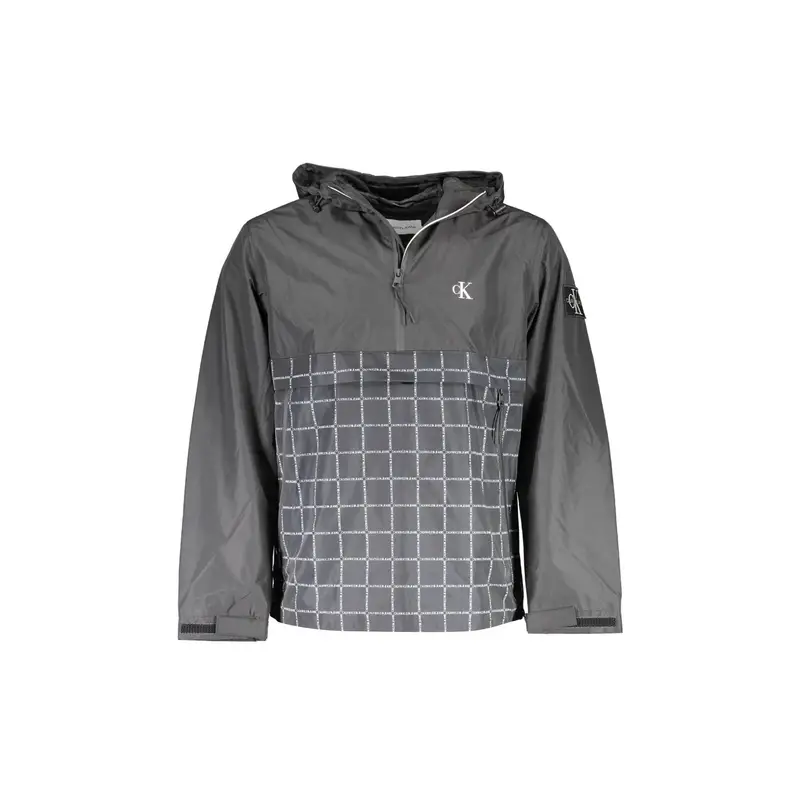 Giubbotto Maniche Lunghe Uomo Nero Zip