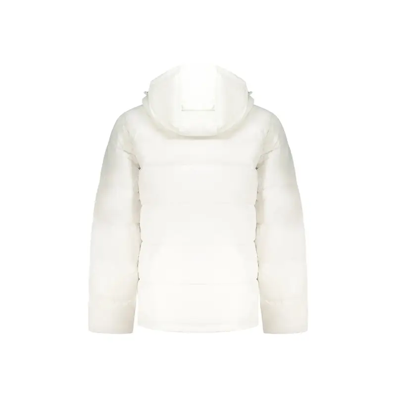 Giubbotto Uomo Bianco con Cappuccio Removibile Logo miniatura 2