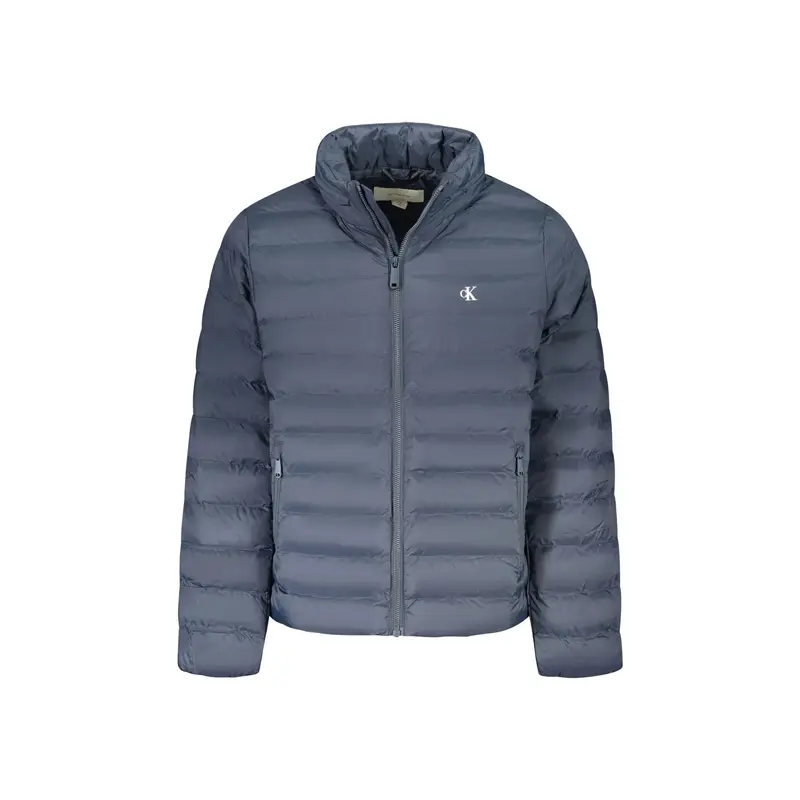 Giubbotto Uomo Blu Cappuccio Water Wind Resistant