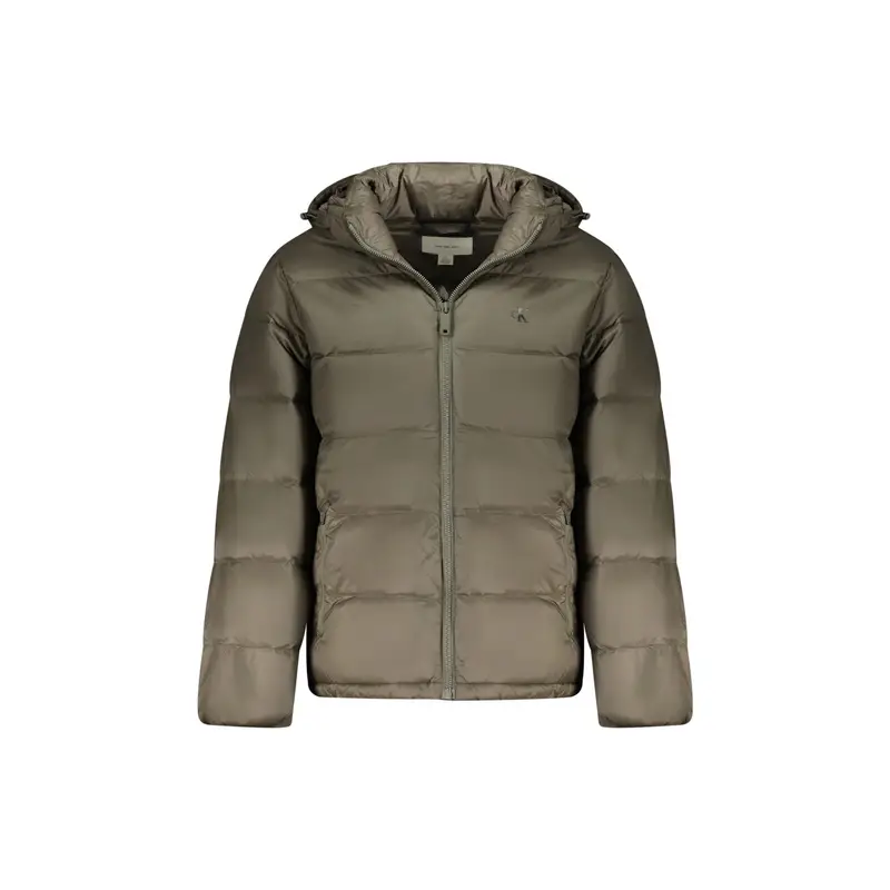 Giubbotto Uomo Marrone Cappuccio Water Wind Resistant