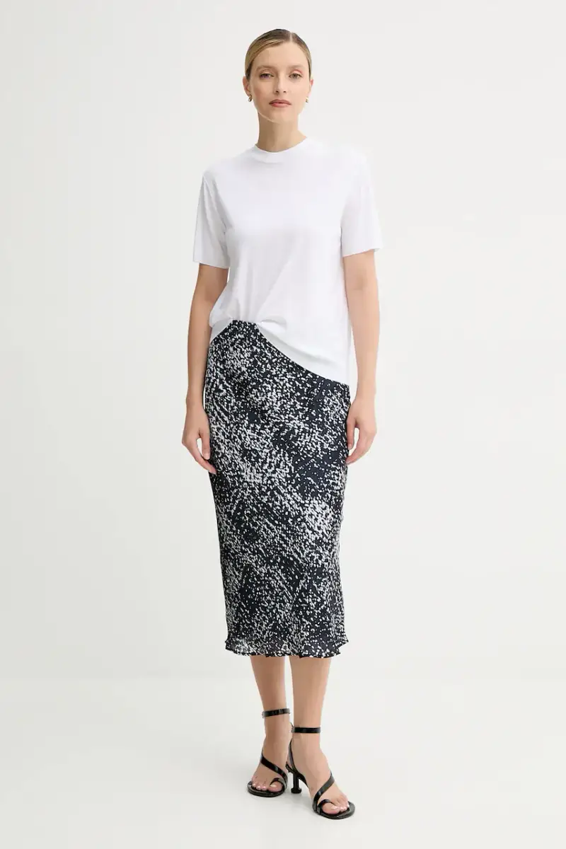 gonna colore blu navy LV044C621G miniatura 2