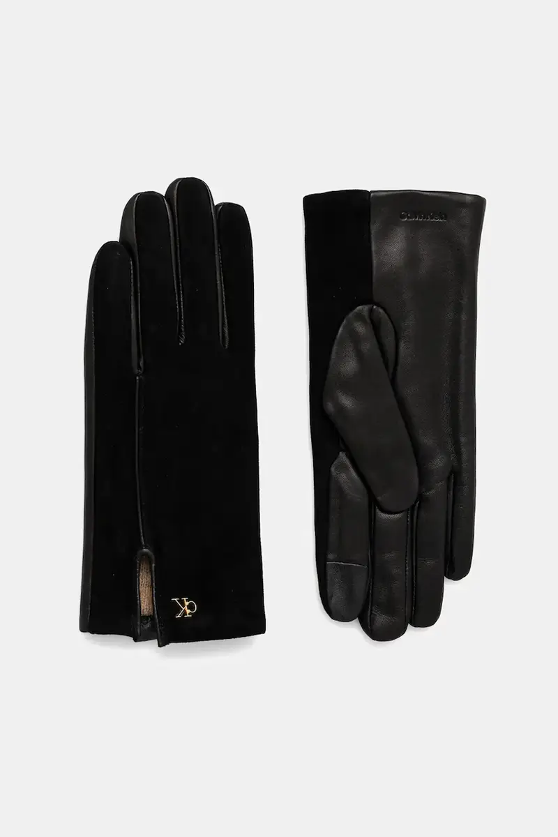 Calvin Klein Guanti Donna Nero 3646499
