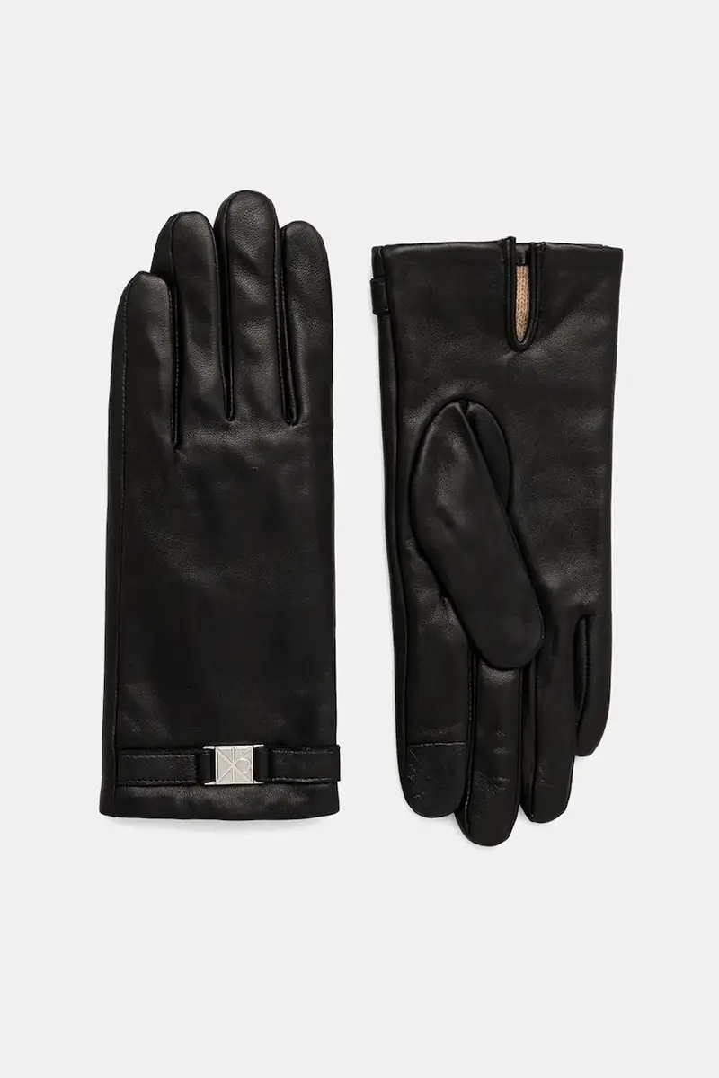 Calvin Klein Guanti Donna Nero 3646444