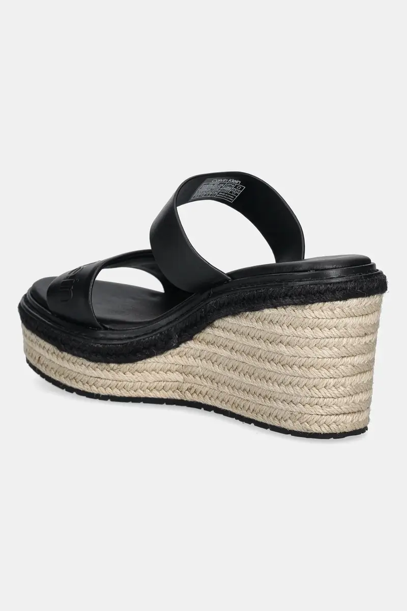 infradito in pelle WEDGE SANDAL 50 - HE donna colore nero HW0HW02375 miniatura 3