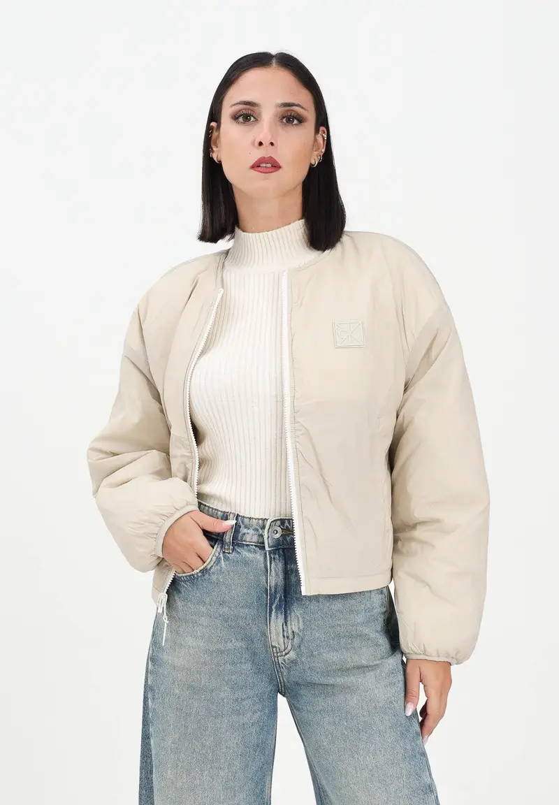 Bomber double-face panna da donna miniatura 2