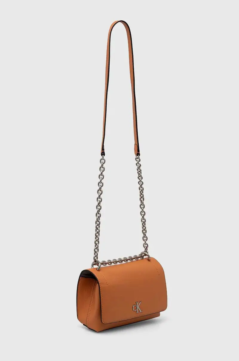 borsetta colore beige K60K612233 Arancione miniatura 2