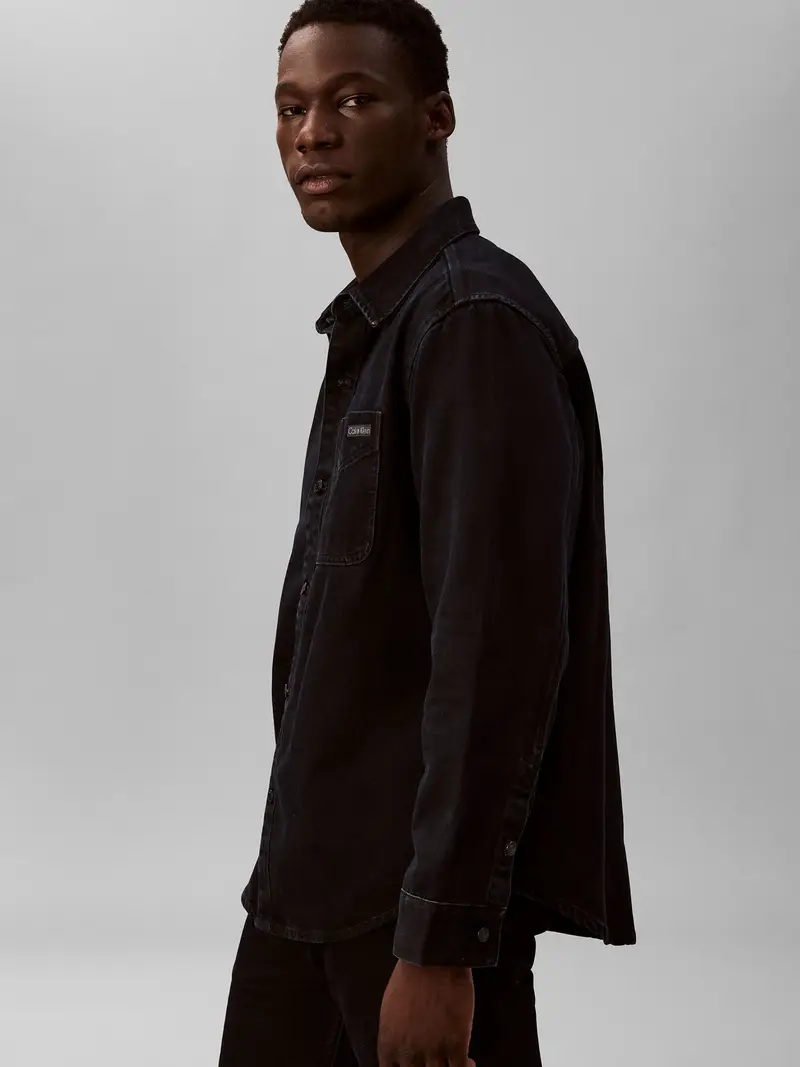 Camicia '90S' blu notte miniatura 3