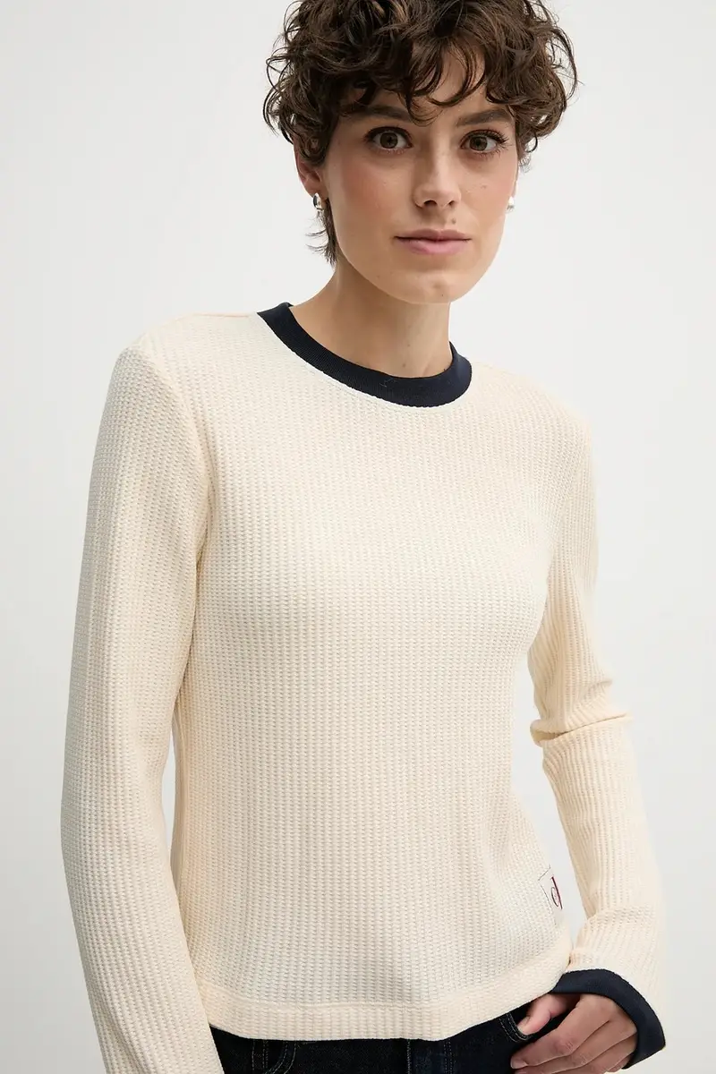 camicia a maniche lunghe colore beige LV047D225G miniatura 3