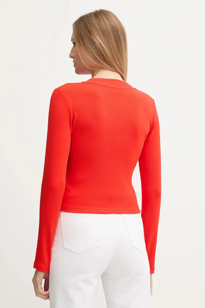 camicia a maniche lunghe colore rosso LV047A803G miniatura 3