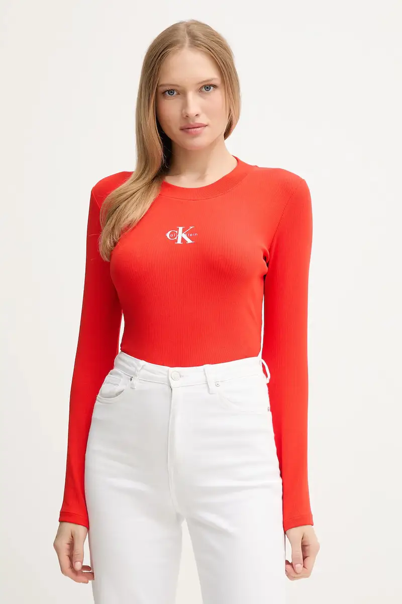 camicia a maniche lunghe colore rosso LV047A803G