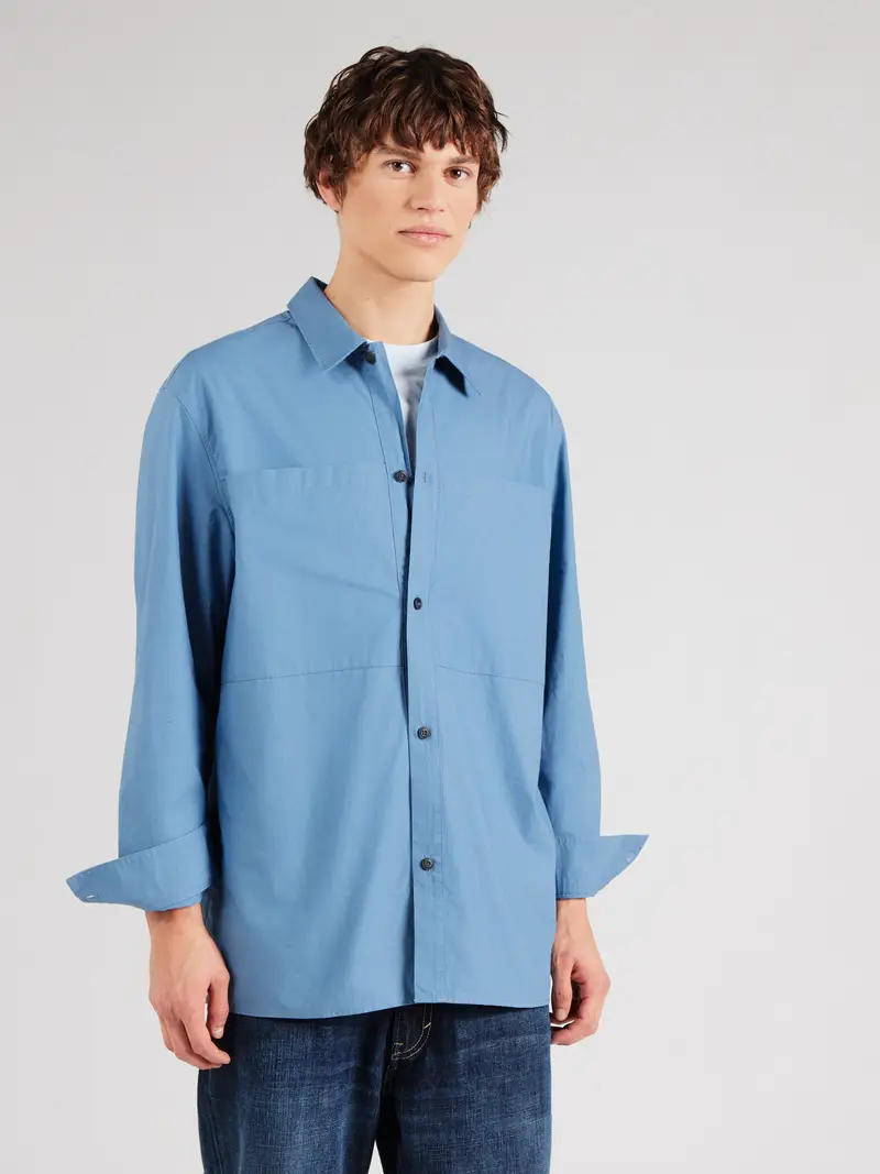 Camicia blu cielo miniatura 3