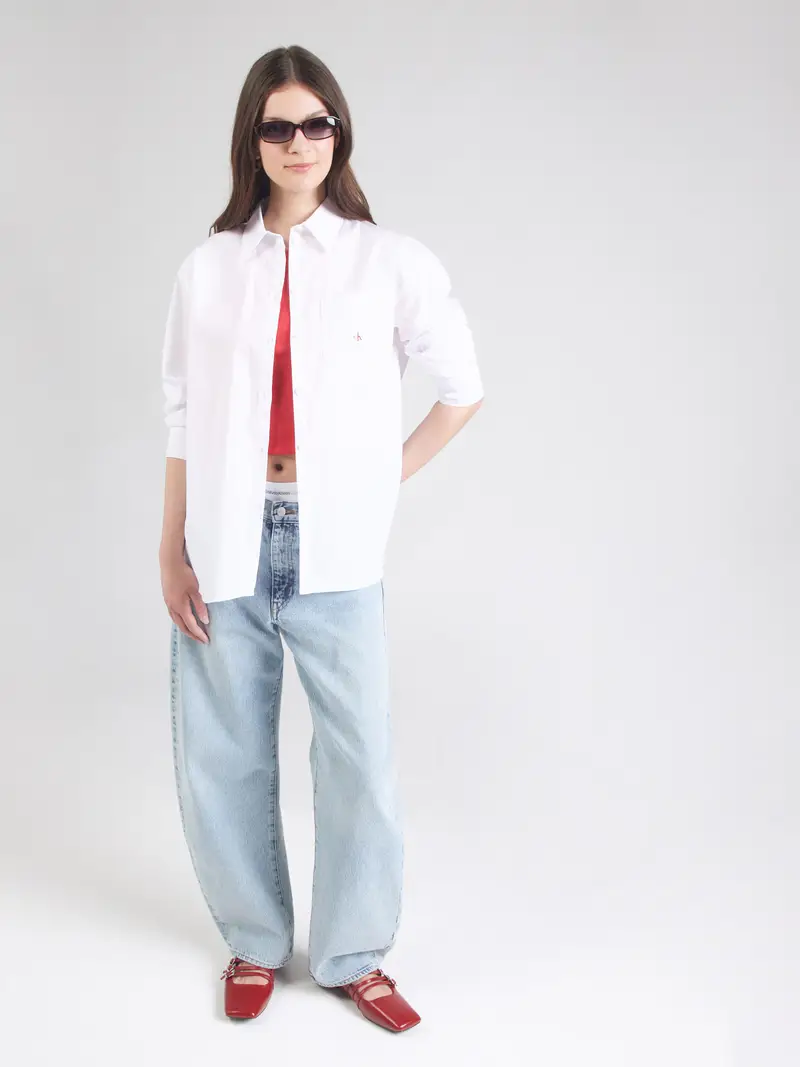 Camicia da donna bianco miniatura 3