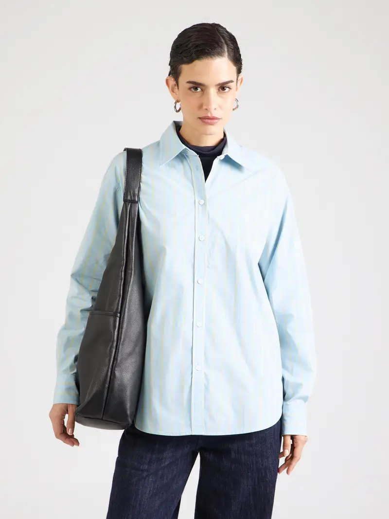 Camicia da donna blu pastello / giallo pastello / offwhite miniatura 2