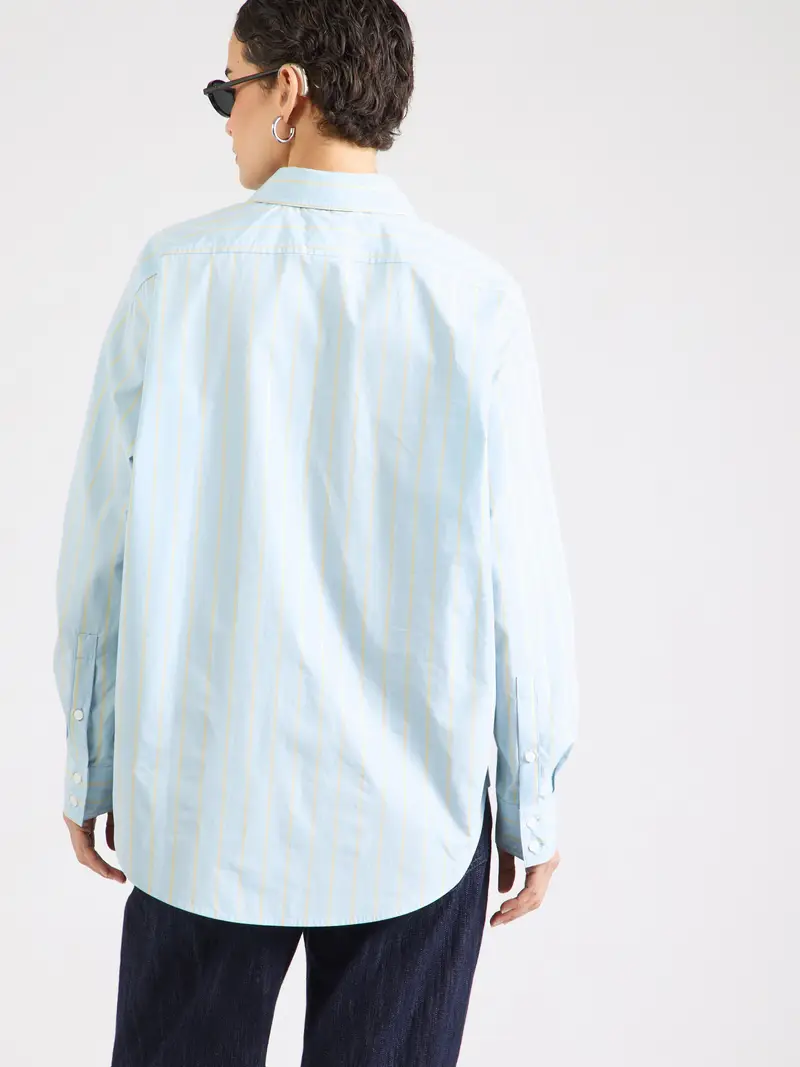 Camicia da donna blu pastello / giallo pastello / offwhite miniatura 3