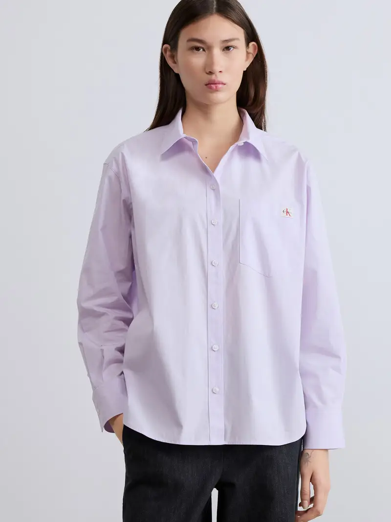 Camicia da donna lilla chiaro miniatura 2