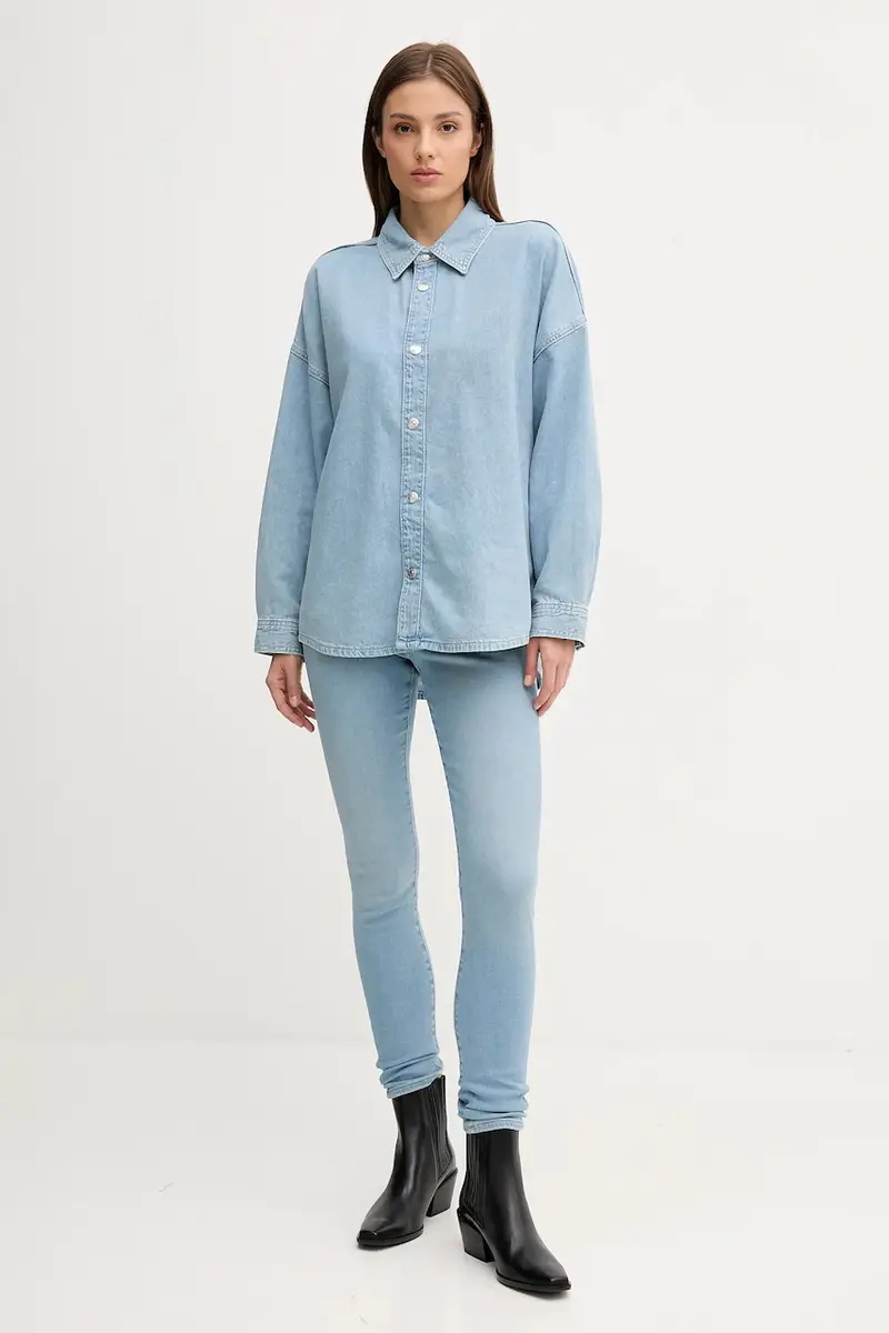 Calvin Klein Jeans Jeans Donna Blu 3582261 miniatura 2