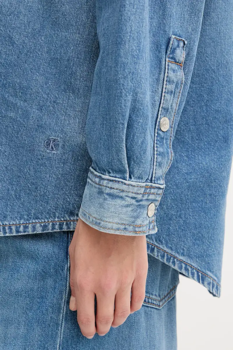 Calvin Klein Jeans Jeans Donna Blu 2982588 miniatura 5