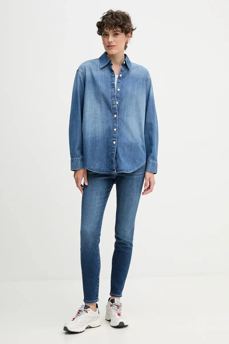 Calvin Klein Jeans Jeans Donna Blu 3766996 miniatura 2