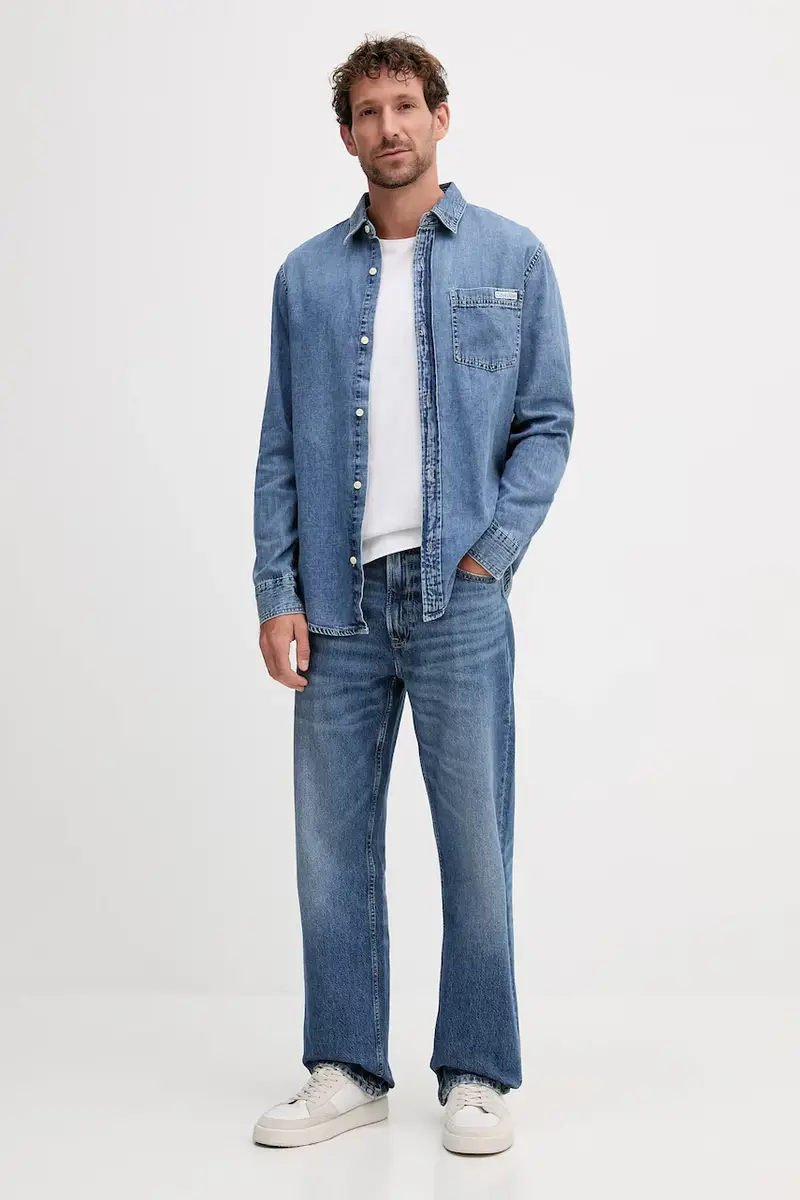 Calvin Klein Jeans Jeans Uomo Blu 3132844 miniatura 2