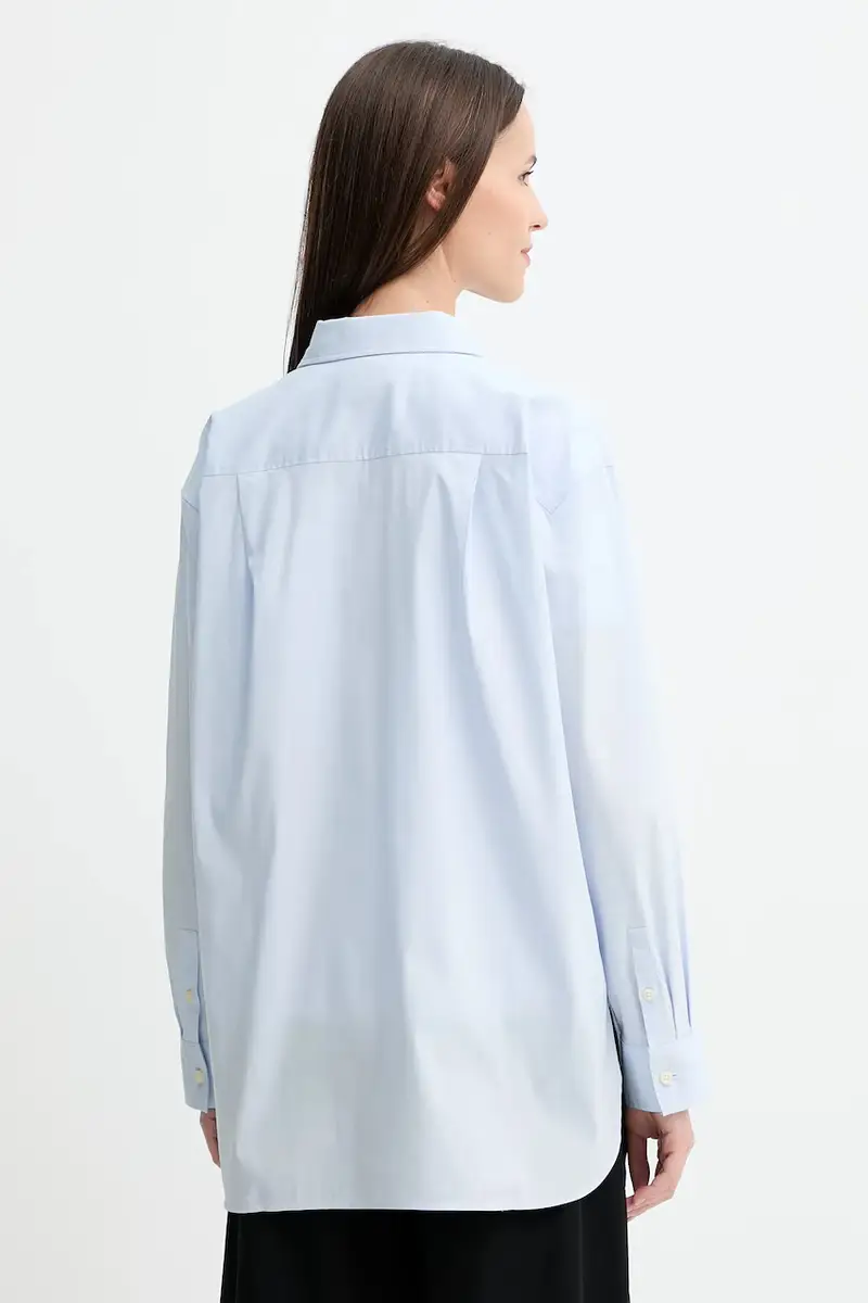 camicia donna colore bianco LV047C143G Blu miniatura 3