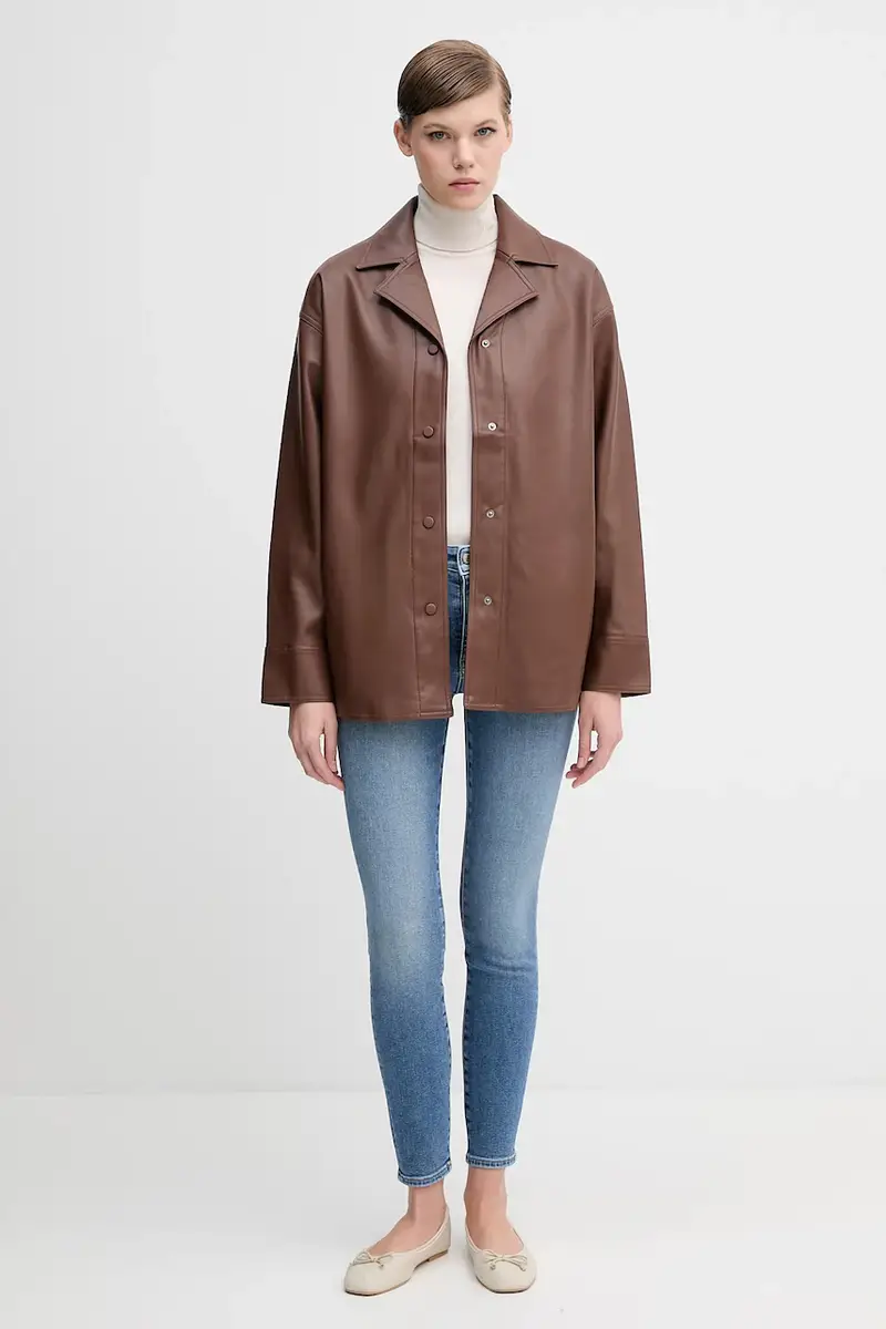 camicia donna colore marrone LV044D165G miniatura 2