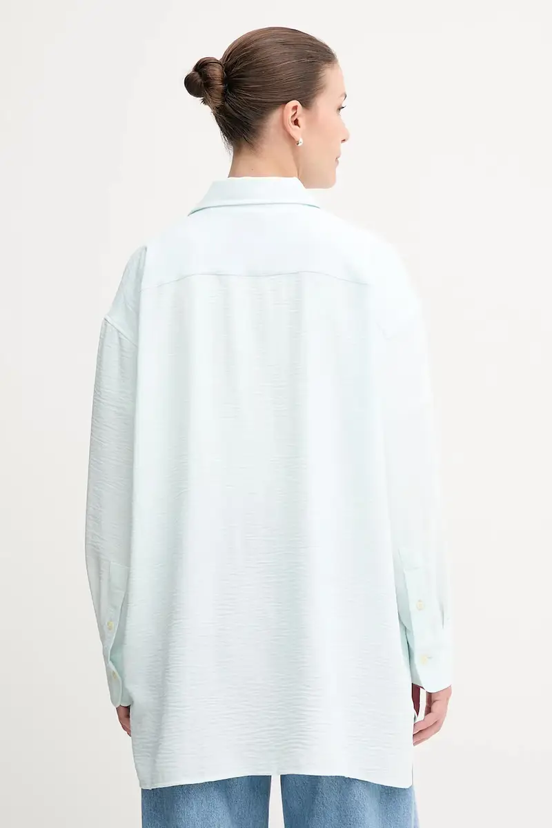 camicia donna colore turchese LV044C148G miniatura 3