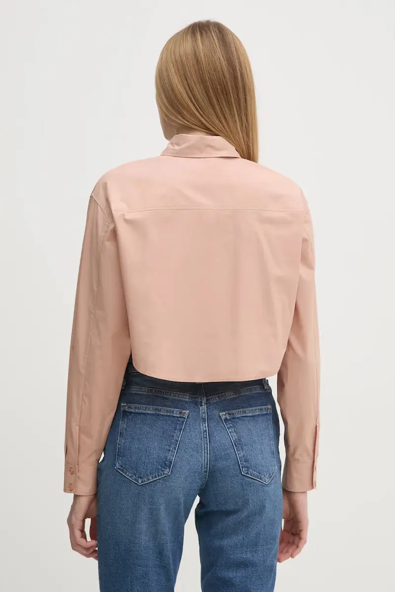 camicia in cotone donna colore arancione J20J225078 miniatura 3