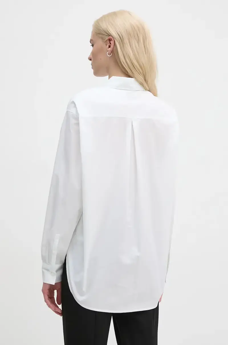 camicia in cotone donna colore beige J20J224436 Bianco miniatura 3