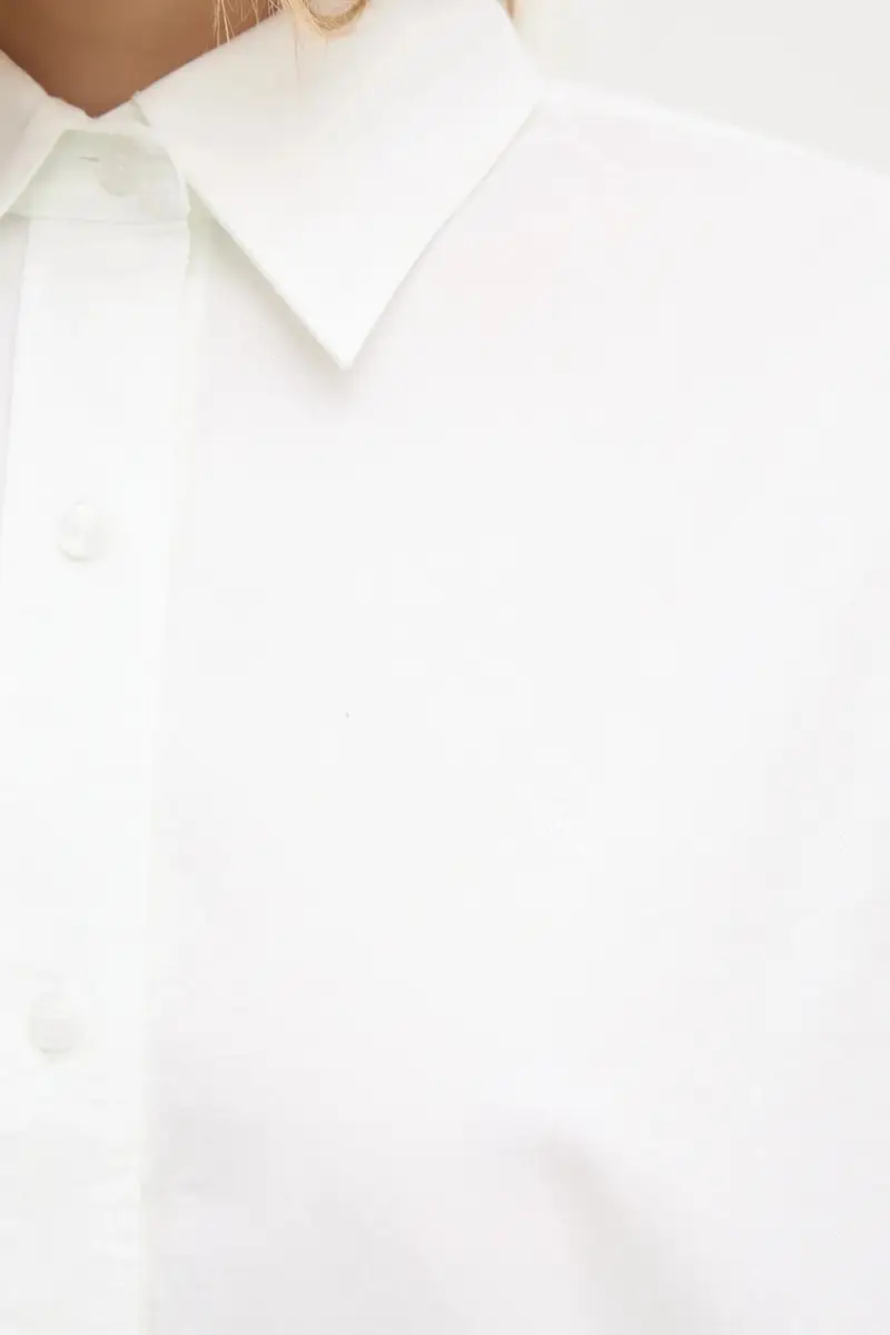 camicia in cotone donna colore beige J20J224858 miniatura 5